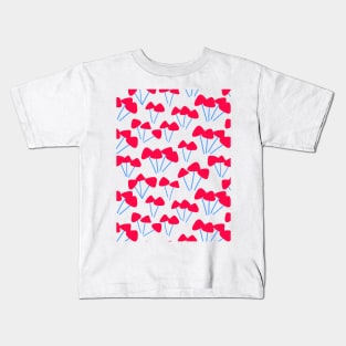 red mushrooms Kids T-Shirt